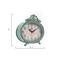 6.5&#x22; Green Antiqued Pewter Mantel Clock